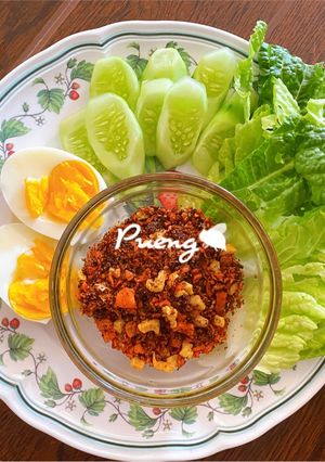 รูปของ น้ำพริกกากหมู 🥓🥚🥬