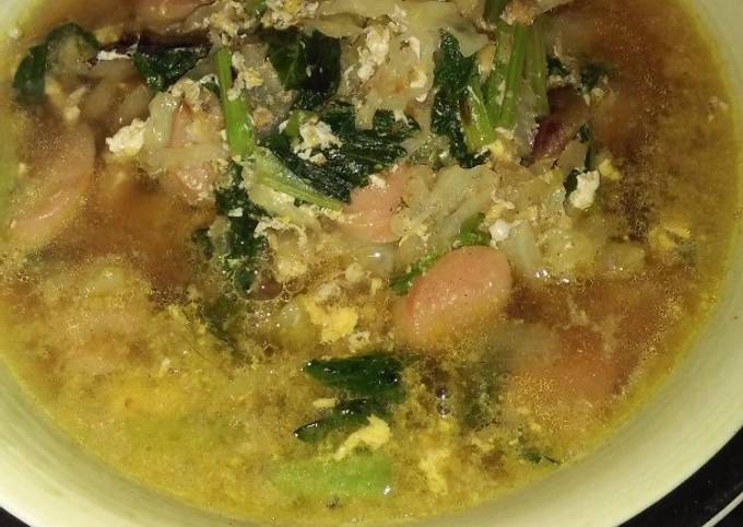 Resep Sayur Sawi Orak Arik Telur Sosis Oleh Sherly Marlina Cookpad