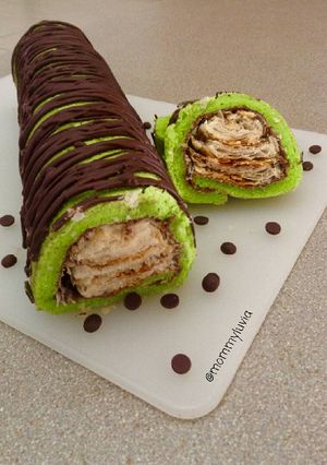 Foto resep Napoleon Nutella Pandan