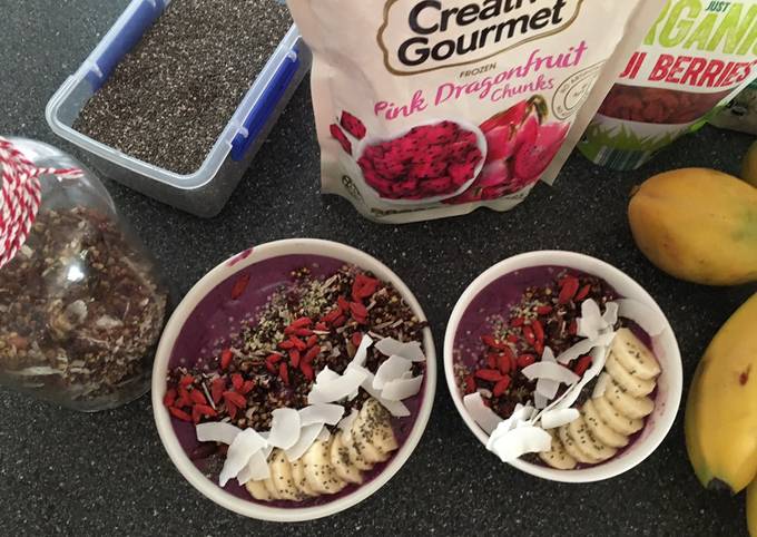 Simple Way to Prepare Perfect Dragon Fruit Smoothie Bowls