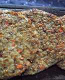 Hamburguesas de arroz integral y verduras