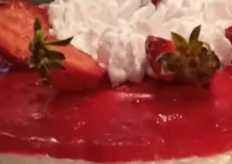 Easiest Way to Make Homemade Strawberry cheesecake