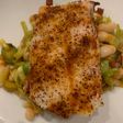 Easy Hake and Greens