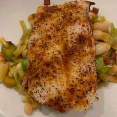 A picture of Easy Hake and Greens.