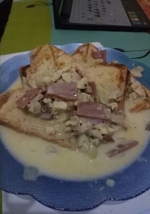 Foto resep Toasted creamy chicken soup