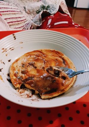 Una foto de Panqueque de avena y plátano saludable