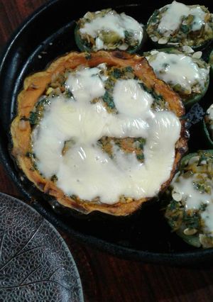 Una foto de Zapallo relleno de verdura