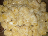 Ñoquis de calabaza con salsa blanca..❤️‍🔥