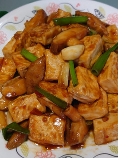 鵝油辣炒豆腐 的食譜成品照片