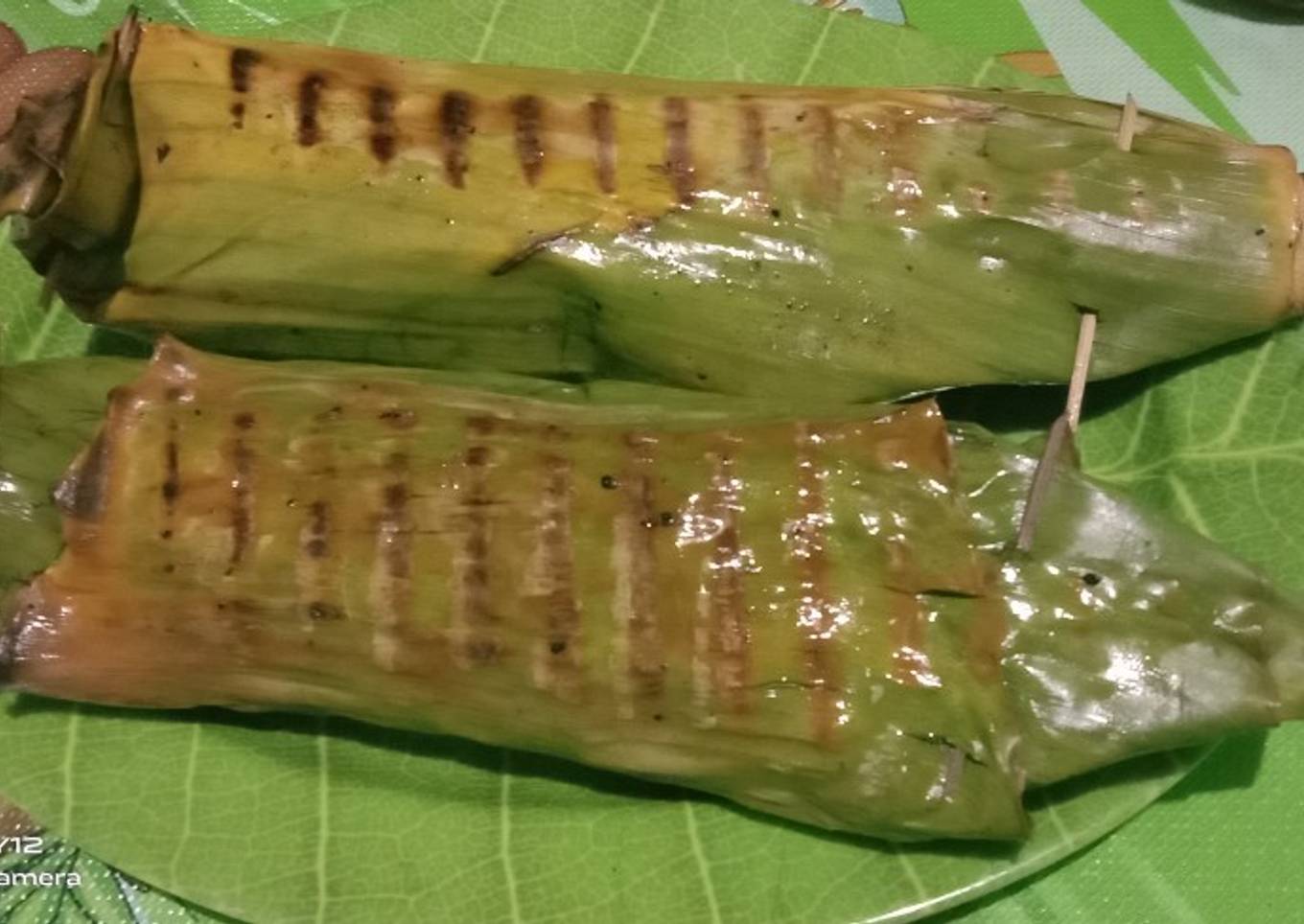 Nasi jagung bakar cumi dower