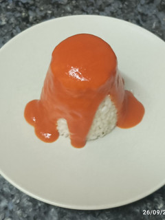 Una foto de Arroz a la Cubana Thermomix