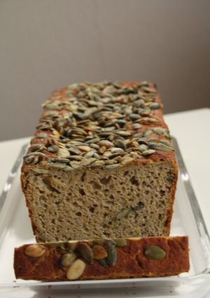 Una foto de Pan de calabaza y trigo sarraceno sin gluten