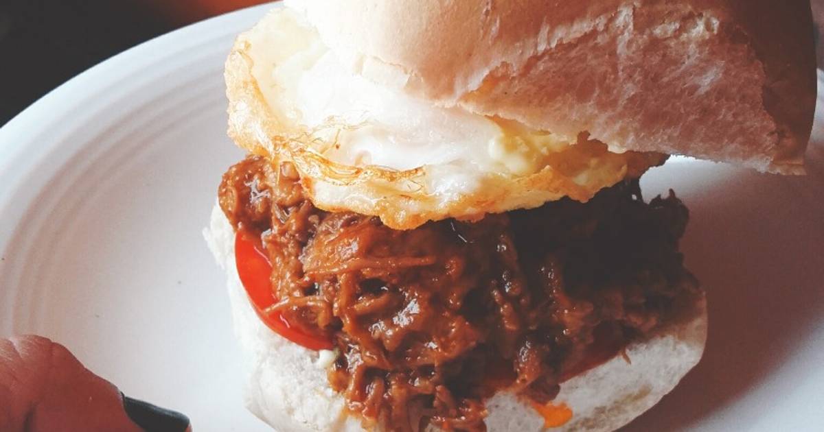 Sándwich de carne desmechada Receta de Noe- Cookpad