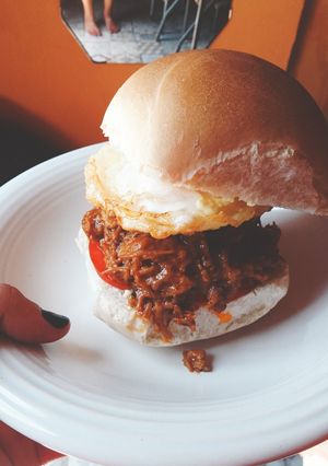 Una foto de Sándwich de carne mechada