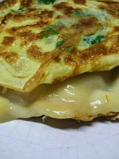 Foto de Crepioca recheada com queijo