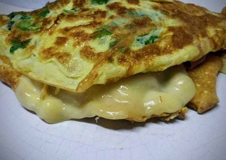 Crepioca recheada com queijo