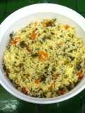Arroz con espinacas