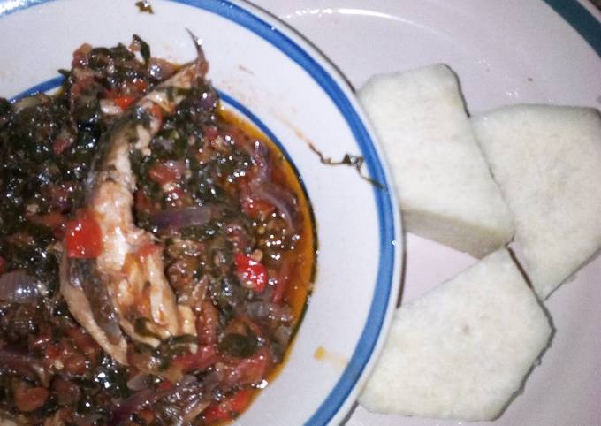 Recipe of Super Quick Homemade Boiled yam and sauce