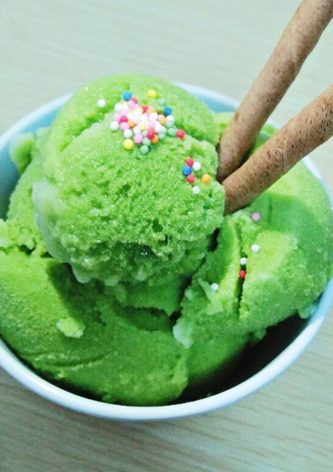 Foto resep Es krim Daun kelor #pekaninspirasi