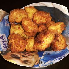 A picture of Chicken popcorns.