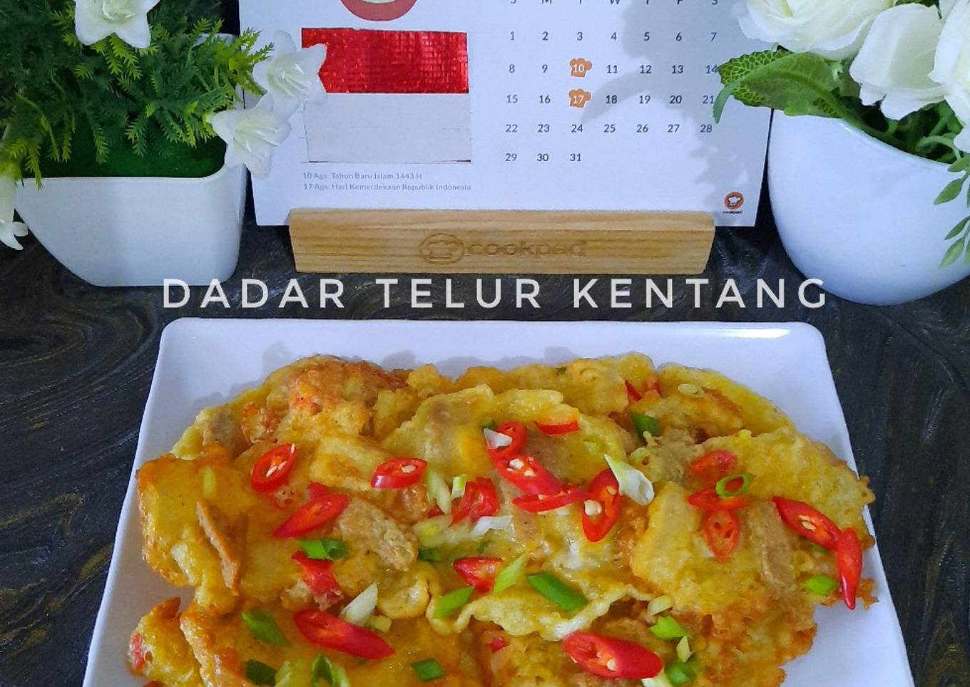 Dadar telur kentang(tepung kentang)