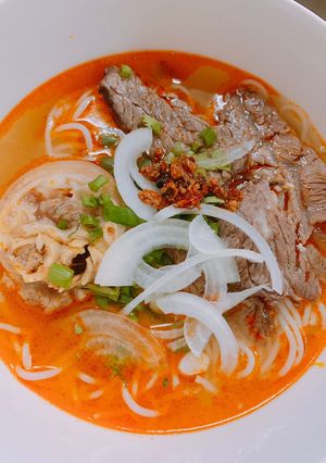 Hình của món Bún bò giò heo.