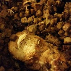 A picture of Big Daddy's Slow Cooker Turkey Breast and Stuffing.