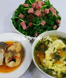 cải xoong thịt gà