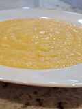 Crema de calabaza, calabacín y pollo