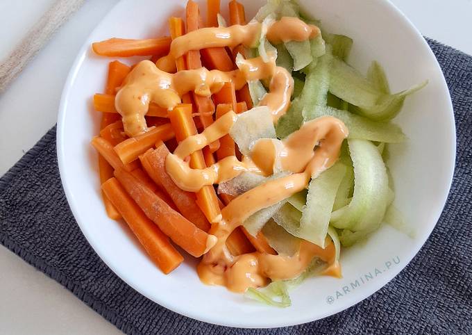 Cara Membuat Salad Wortel Timun Rumahan