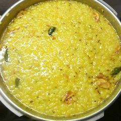 A picture of Moong Dal khichdi.