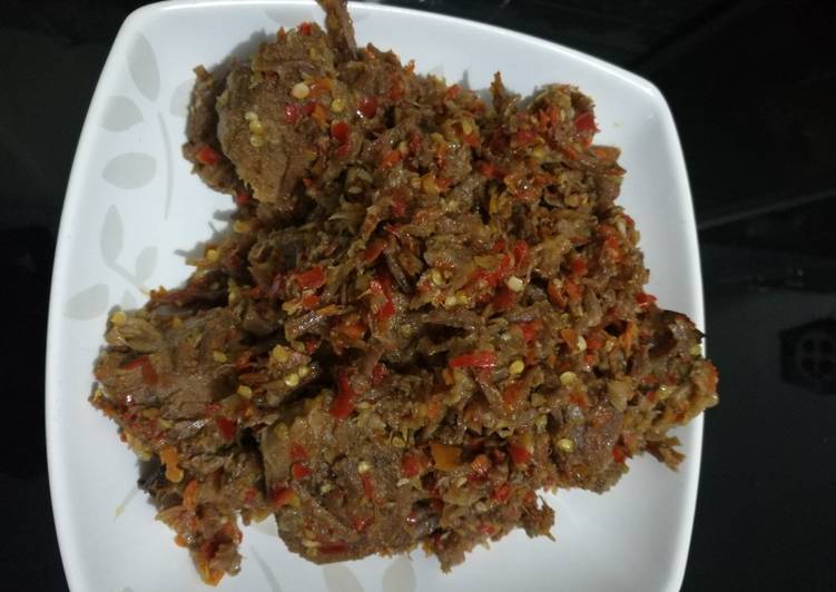 Dendeng Keseng Mercon/ Balado Daging