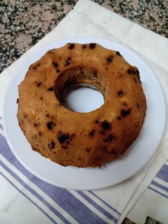 Una foto de Budín de banana y chips de chocolate