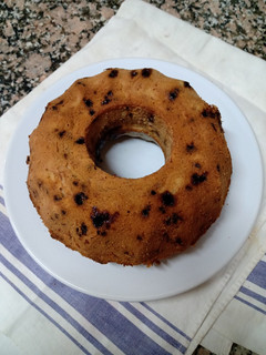Una foto de Budín de banana y chips de chocolate