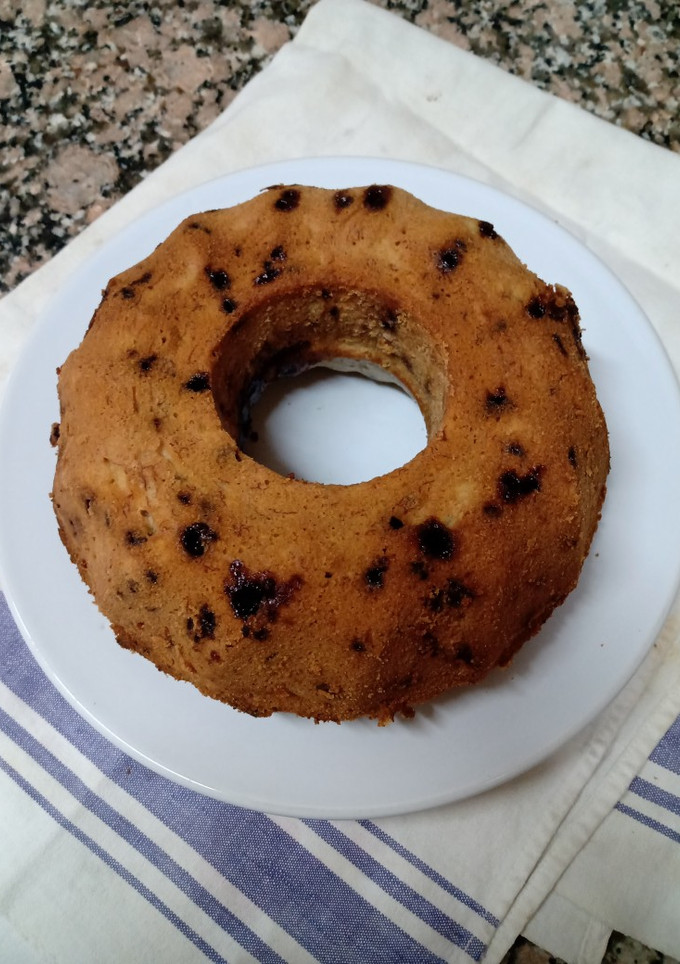 Una foto de Budín de banana y chips de chocolate