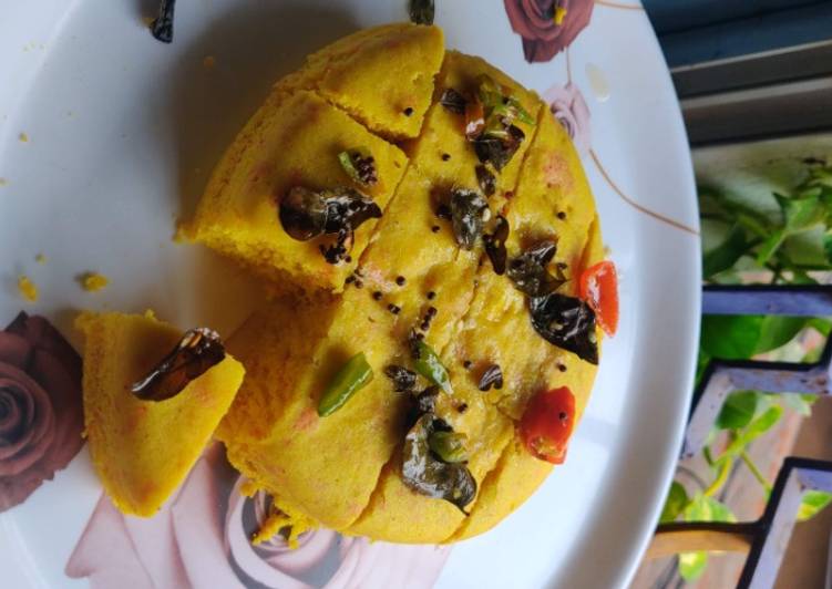 Recipe of Super Quick Homemade Dhokla - a quick and healthy tea time snack