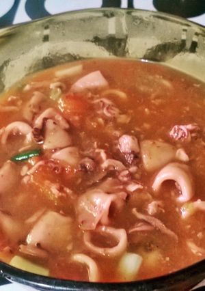 Foto resep Cumi saus padang
