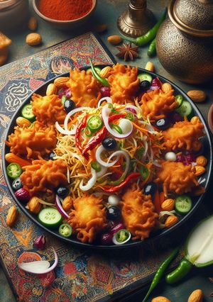 A picture of Pakora Chaat Delight.