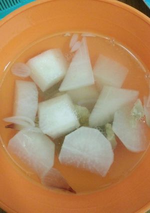 Foto resep Sup lobak sederhana