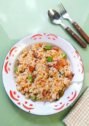 Foto resep Nasi Goreng Cumi Asin Pete