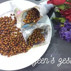 A picture of Oven Roasted Dry Green Peas.