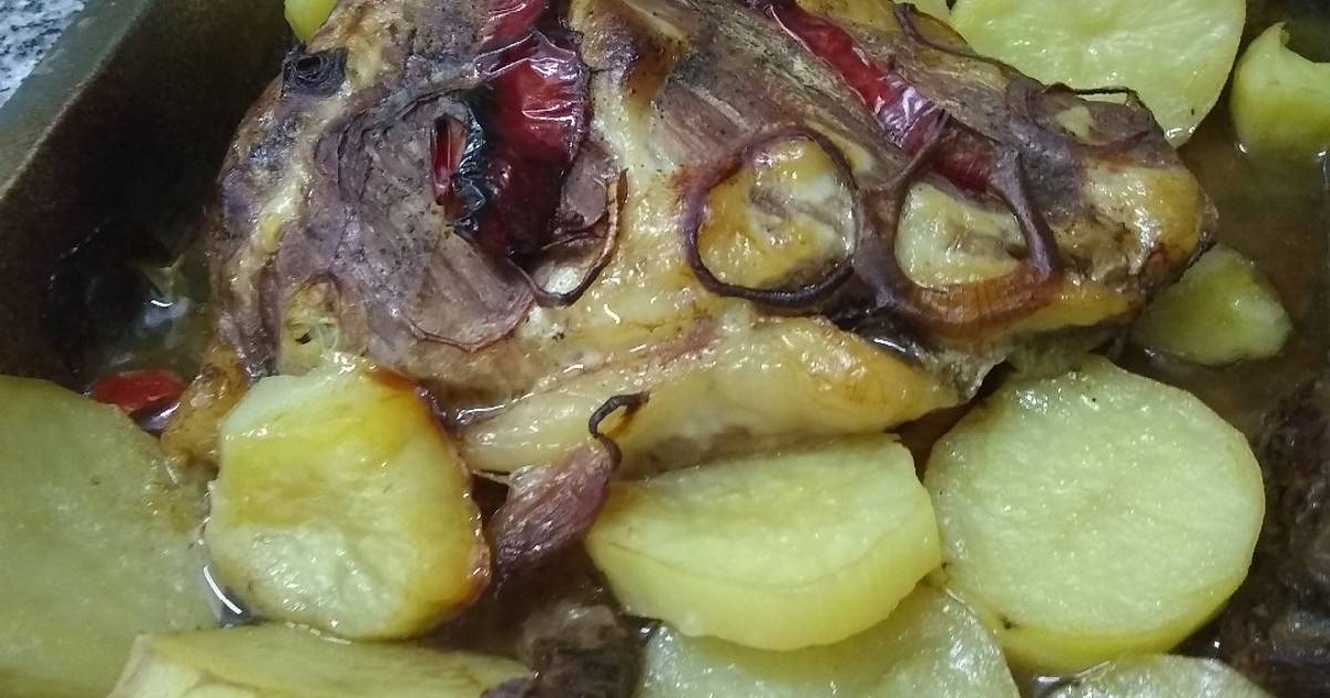 Carne al horno con papas Receta de Deby- Cookpad