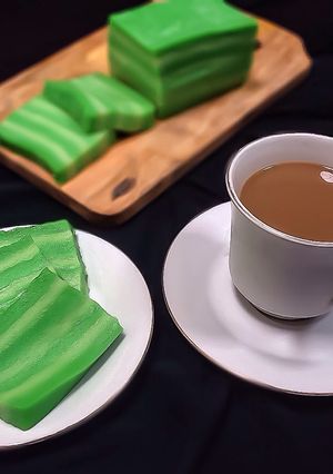 Foto resep Lapis Beras Pandan Mudah dan Hemat😍