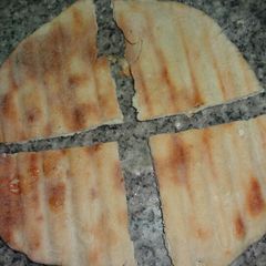 A picture of Stuffed flat bread.