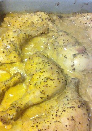 Una foto de Piernas de pollo a la mostaza (8 porciones)