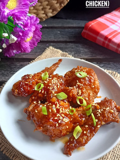 Foto resep Ayam Drakor (Spicy Wings Friend Chicken)