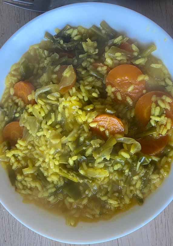 Una foto de Arroz con verduras