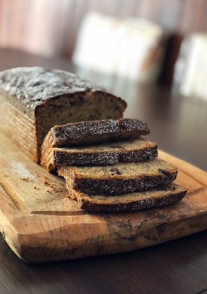 Una foto de Budín de bananas