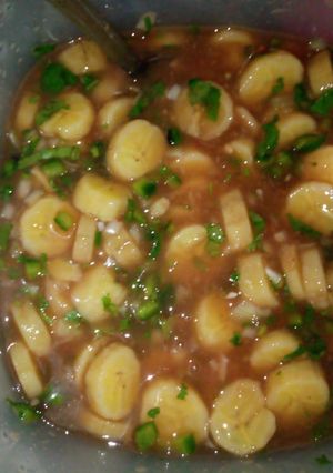 Una foto de Ceviche de Banano