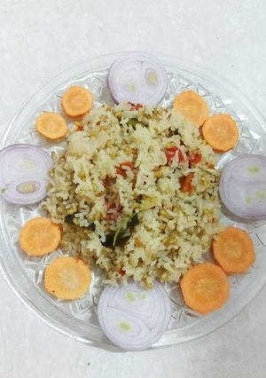 A picture of Fenugreek seeds khichdi.